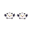 Halloween Theme Alloy Enamel Pendants ENAM-T020-08E-2