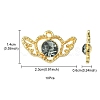 Alloy Rhinestone Pendants ALRI-YW0001-16-4