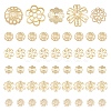 50Pcs 5 Styles 304 & 201 Stainless Steel Fancy Bead Caps STAS-DC0014-95-1