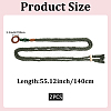 2Pcs Handmade Weaving Cotton Tie Knot Waist Chain Belts for Women Ladies Dress AJEW-CP0010-57-2