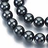 Non-magnetic Synthetic Hematite Beads Strands G-Q892-10mm-2