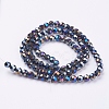 1 Strand Electroplate Glass Beads Strands X-EGLA-J042-6mm-AB01-2