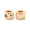 Brass Micro Pave Cubic Zirconia Beads KK-Q773-02G-02-1