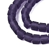 Transparent Frosted Glass Beads Strands GLAA-N072-01A-A15-3