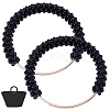 2Pcs Plastic Imitation Pearl Round Beaded Bag Handles FIND-BBC0005-11A-1