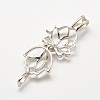 Brass Diffuser Locket Pendants X-KK-P100-18P-NR-2