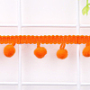 Polyester Pom Pom Ball Ribbons LS-OCOR-WH0064-04R-1