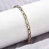 Rectangle 304 Stainless Steel Glass Slider Bracelets BJEW-D456-07G-02-1