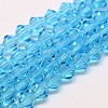 Imitate Austrian Crystal Bicone Glass Beads Strands GLAA-F029-5x5mm-19-1