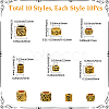 100Pcs 10 Styles Tibetan Style Zinc Alloy Beads FIND-SP0005-93-2