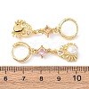 Brass Micro Pave Cubic Zirconia Hoop Earrings EJEW-A149-04A-G-5