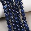 Dyed Grade A Natural Lapis Lazuli Beads Strands GSR8mmC123-8