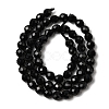Dyed & Heated Natural Black Onyx Beads Strands G-K376-F19-01-3