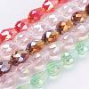 Electroplate Glass Beads EGLA-R006-11x8mm-M-1
