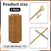 2 Rolls Waxed Polyester Cord YC-PH0002-51B-2