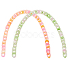 2 Strands 2 Colors Handmade Transparent Acrylic Curb Chains FIND-WR0002-26B-1