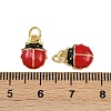 Brass Enamel Charms KK-L241-09G-3