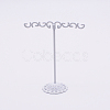Solid Iron Plating Earring Display Stand Sets EDIS-WH0009-02B-1