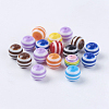 Striped Resin Beads RB017Y-1