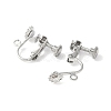 316 Surgical Stainless Steel Clip-on Earring Findings X-STAS-Z127-02P-2