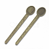 Tibetan Style Alloy Cabochon Setting TIBE-R001-01AB-2