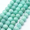 Natural Amazonite Beads Strands G-F555-15-9mm-1