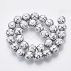 Electroplate Glass Beads Strands EGLA-T012-02F-2