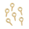 Brass Screw Eye Pin Peg Bails KK-D289-56G-1