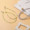 Glass Seed Beaded Two Loops Wrap Bracelet for Women BJEW-JB09216-13