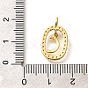 Brass Micro Pave Cubic Zirconia Pendants ZIRC-P123-01G-C01-3