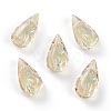 Embossed Glass Rhinestone Pendants GLAA-J101-06A-001PS-1
