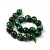 Natural Green Tiger Eye Beads Strands G-G099-10mm-6-3
