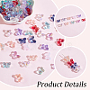 AHADERMAKER 200Pcs 10 Colors Transparent Baking Paint Glass Beads GLAA-GA0001-68-4