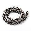 Tibetan Style Turtle Back Pattern dZi Beads G-H1453-1-2