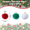 SUPERFINDINGS 60Pcs 3 Colors Faux Mink Fur Covered Pendants DIY-FH0005-67-2