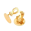 Brass Screw Clip Earring Converter KK-S533-01G-2
