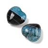 Natural Agate(Dyed & Heated) Heart Palm Stone G-Q021-04B-2