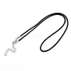 Waxed Cord Necklace Making NCOR-T001-01-2