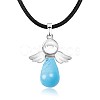 Angel Synthetic Turquoise Pendant Necklaces OH8264-04-1