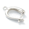 Brass Hoop Earring Findings with Latch Back Closure KK-H754-01P-4