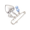 2Pcs 2 Styles Iron Safety Pins JEWB-BR00189-6