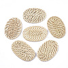 Handmade Reed Cane/Rattan Woven Beads WOVE-T006-087-1