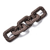 Spray Painted CCB Plastic Linking Rings CCB-Q091-009C-4
