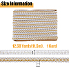 Centipede Braided Polyester Lace Trim OCOR-WH0092-02A-2