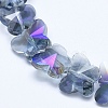 Electroplate Glass Beads Strands EGLA-F133-HP03-3