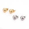 304 Stainless Steel Stud Earrings EJEW-I236-01-1