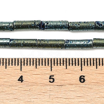 Electroplated Natural Lava Rock Beads Strands G-K388-03A-06-1