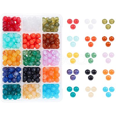 Imitation Gemstone Acrylic Beads OACR-PH0001-02-1