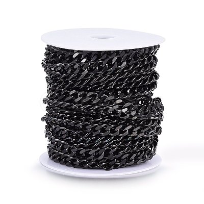304 Stainless Steel Cuban Link Chains CHS-H020-06B-1