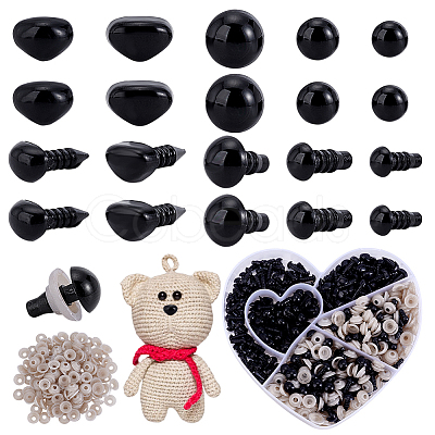 DIY Doll Eyes and Nose Making Sets DIY-WH0888-851D-1